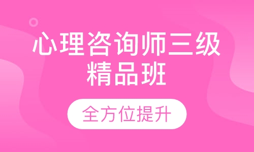 心理咨询师三级精品班
