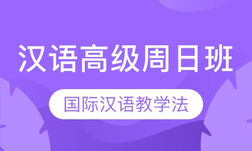 国际汉语高级讲师级认证（周日班）
