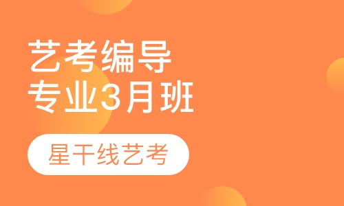 艺考编导专业3月班