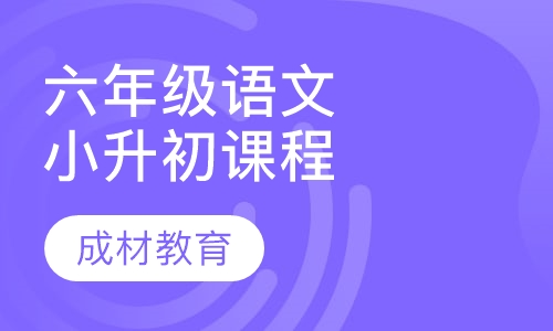 六年级语文小升初课程