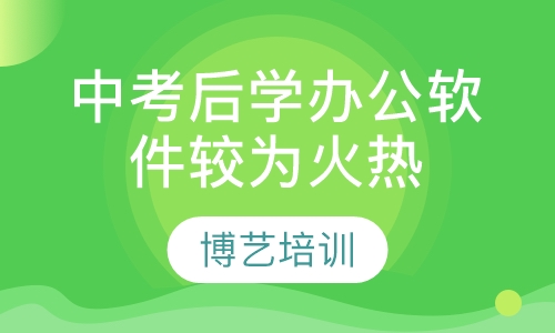 中考后学办公软件较为火热