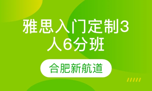雅思入门定制3人6分班