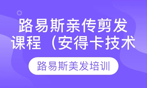 路易斯亲传剪发课程（安得卡技术）