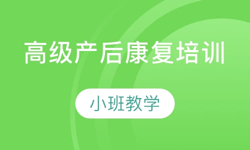 高级产后康复培训