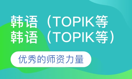 韩语（topik等）各类考试一对一辅导