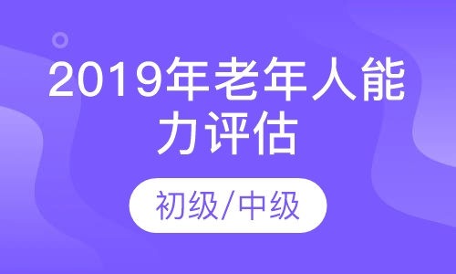 2019年老年人能力评估员