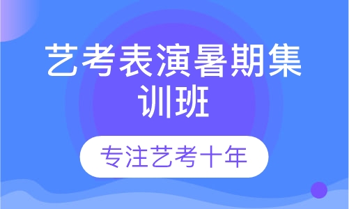 艺考表演暑期集训