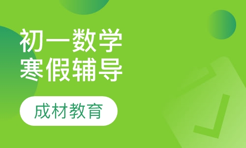 初一数学寒假辅导课程