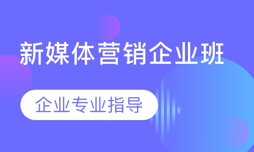 新媒体营销企业班