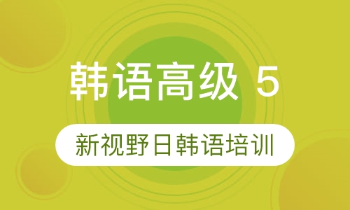 韩语高级 5