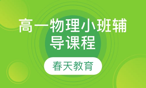 高一物理小班辅导课程