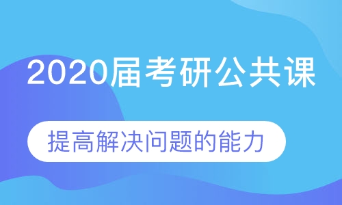 2020届考研公共课（政英/英数/政数）