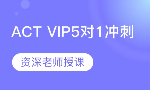 ACT VIP5对1冲刺班