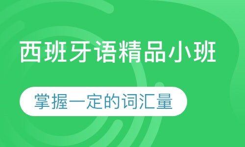 西班牙语精品小班