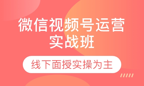 微信视频号运营实战班