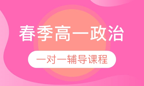 2020年春季高一政治一对一辅导课程