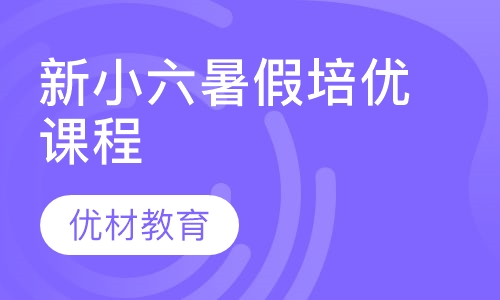 新小六暑假培优课程