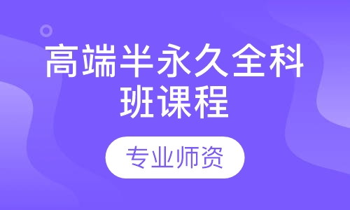 高端半永久全科班课程