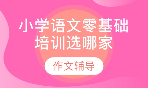 小学语文零基础培训选哪家
