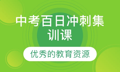 中考百日冲刺集训课