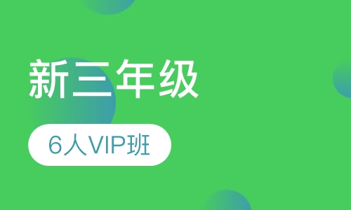 新三年级6人精品VIP班