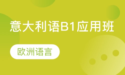 意大利语B1应用班