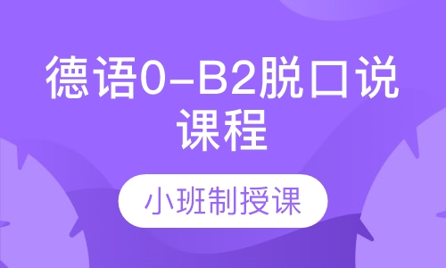 德语0-B2脱口说课程