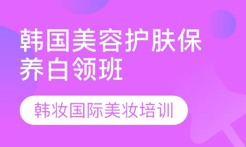 韩国护肤保养白领班