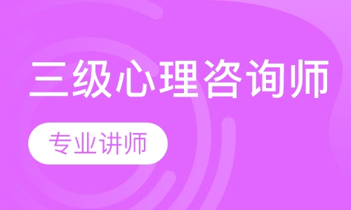 三级心理咨询师