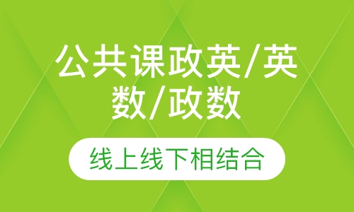 考研公共课政英/英数/政数，含30天特训