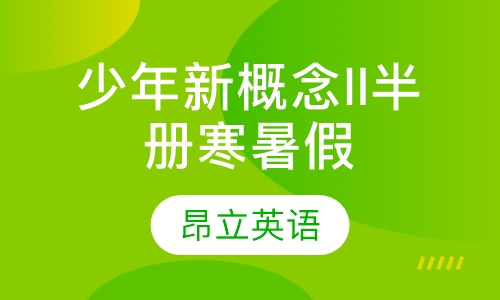 少年新概念II半册寒暑假班