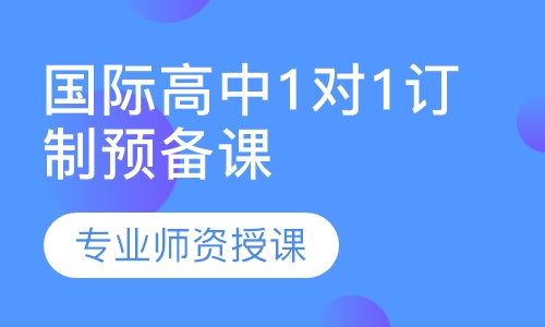 国际⾼中1对1私人订制预备课