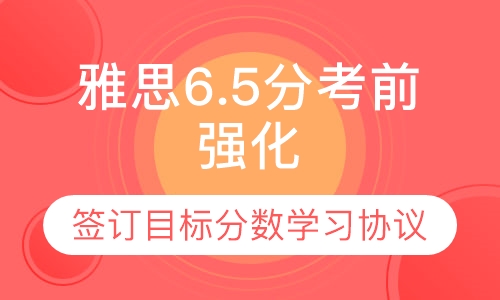 雅思6.5分考前强化课程