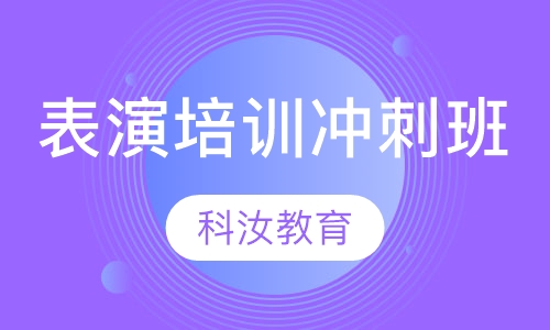 表演培训零基础冲刺班