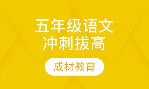 五年级语文冲刺拔高课程