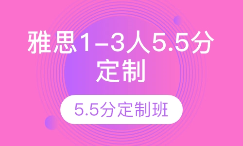 雅思vip1-3人5.5分定制班