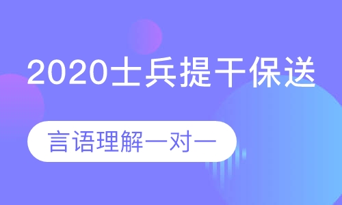 2020士兵提干保送言语理解一对一