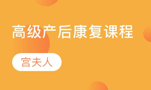 高级产后康复课程
