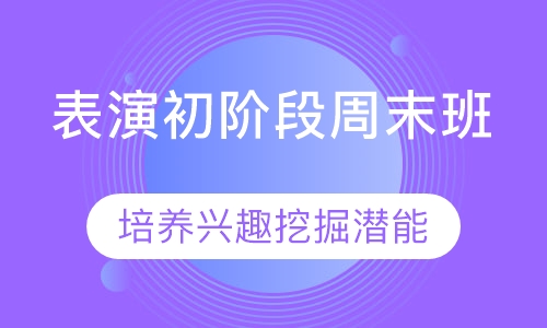 表演初阶段周末班