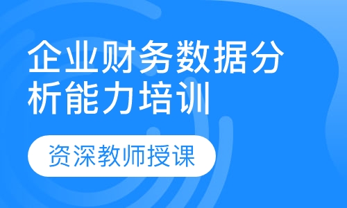 企业财务数据分析能力培训