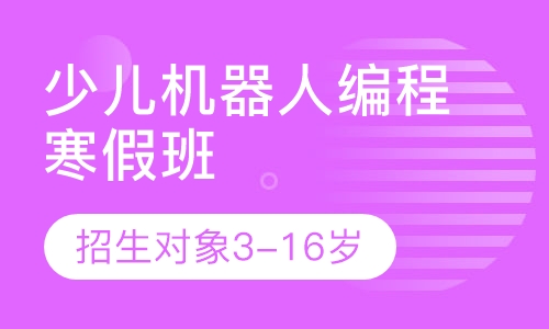 少儿机器人编程寒假班招生啦！送机器人！