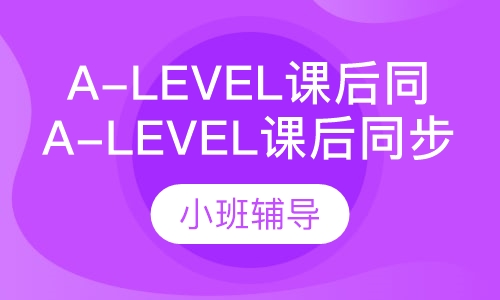 A-Level课后同步辅导