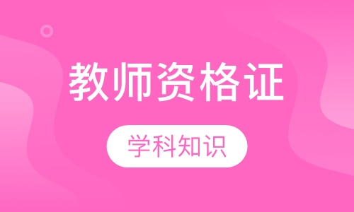 中小学教师资格证学科知识与教学能力