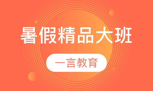 暑假辅导精品大班