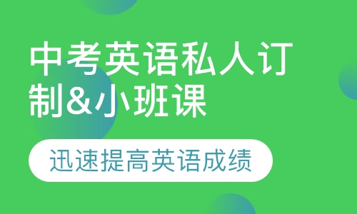 中考英语私人订制&小班课课程