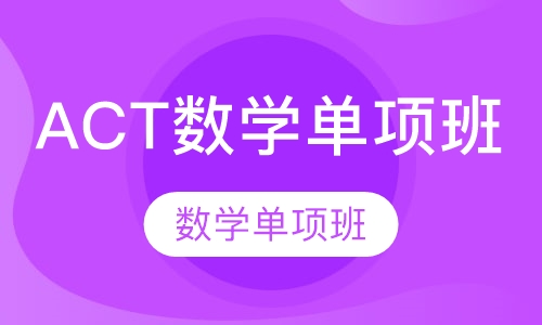 ACT数学单项班