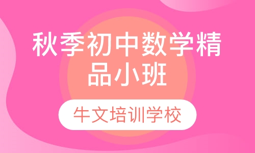 秋季初中数学精品小班