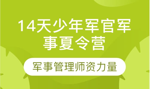 14天少年军官军事夏令营