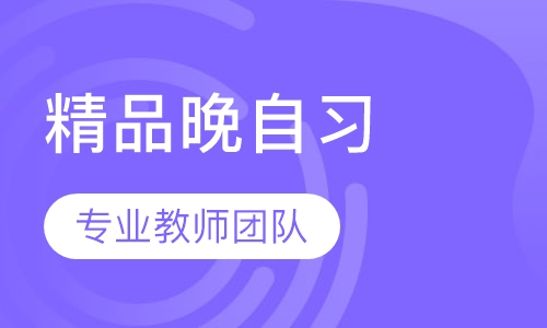 精品晚自习班课辅导