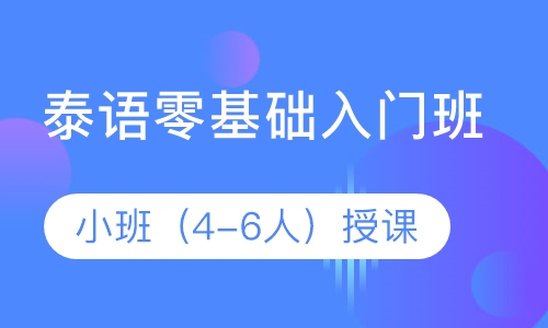 泰语零基础入门班